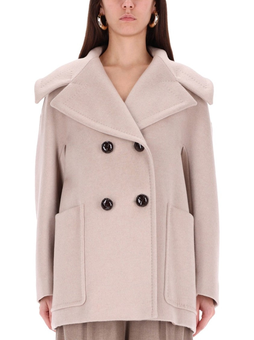 Max Mara Mario Wide Lapel Double-Breasted Cashmere Coat