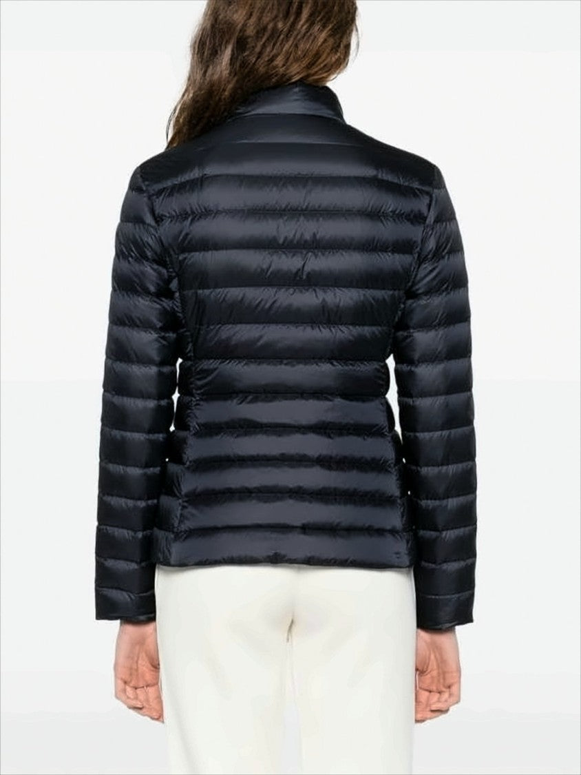 Moncler Fitted Down Coat With High Collar