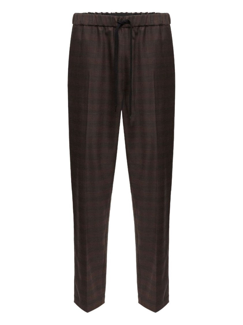 Mm6 By Maison Margiela Relaxed Fit Trousers With Drawstring Waist And Tapered Leg