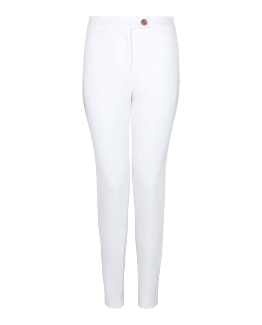 Ferragamo Mid-Rise Slim-Fit Trousers With Concealed Closure And Ankle Zippers