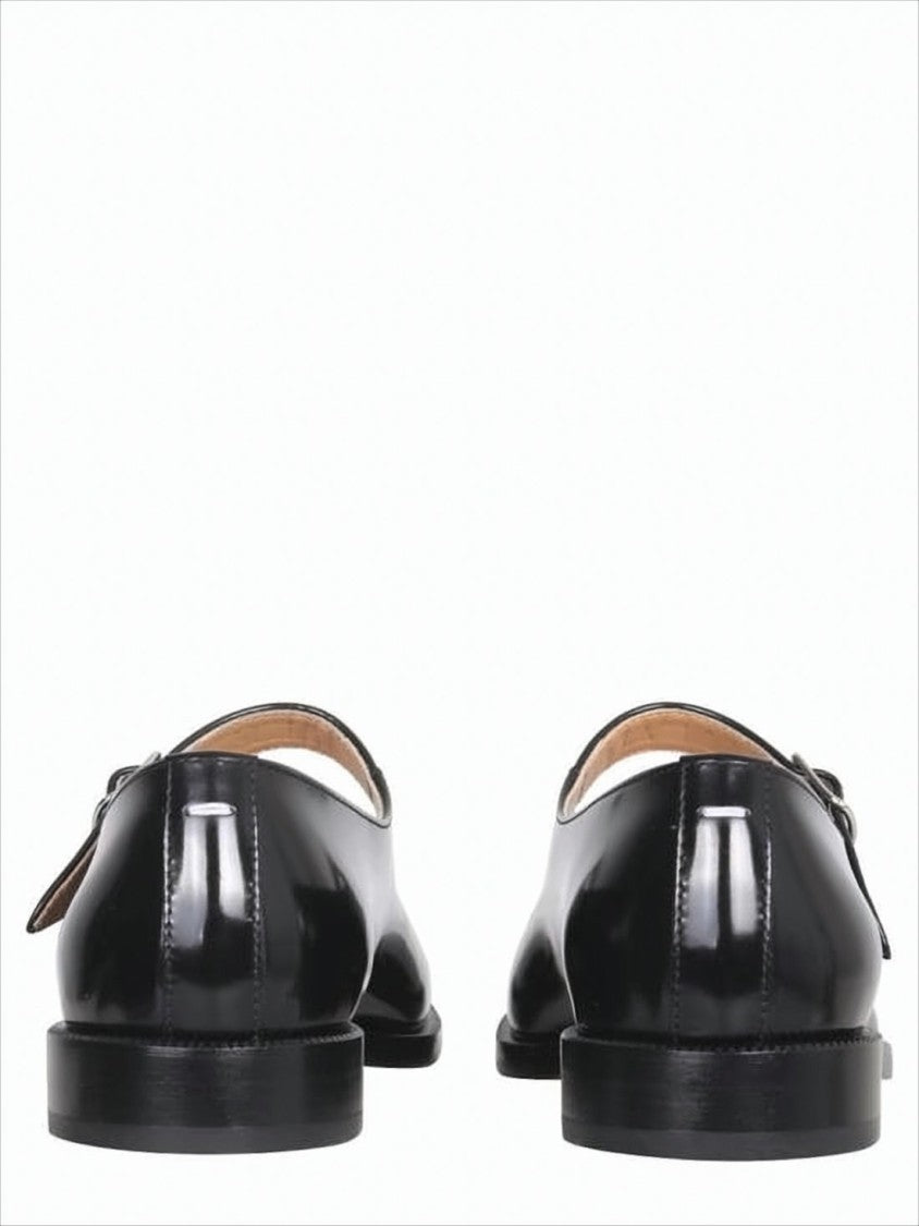 Maison Margiela Glossy Black Split-Toe Flats