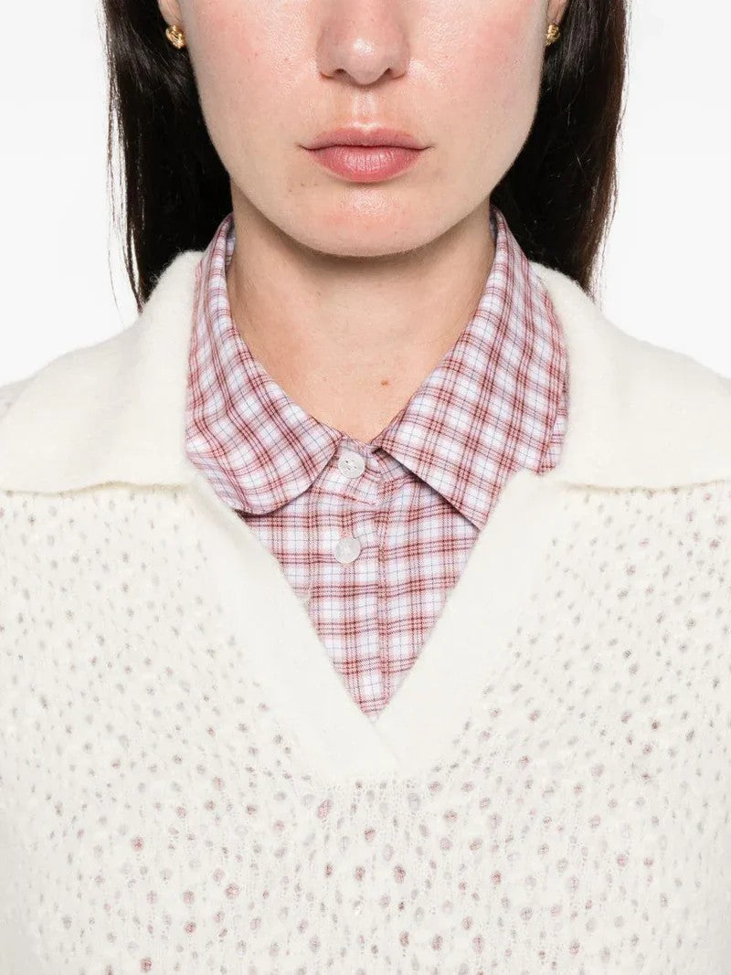 Mc2 Saint Barth Pointelle Mesh Polo With Delicate Detailing