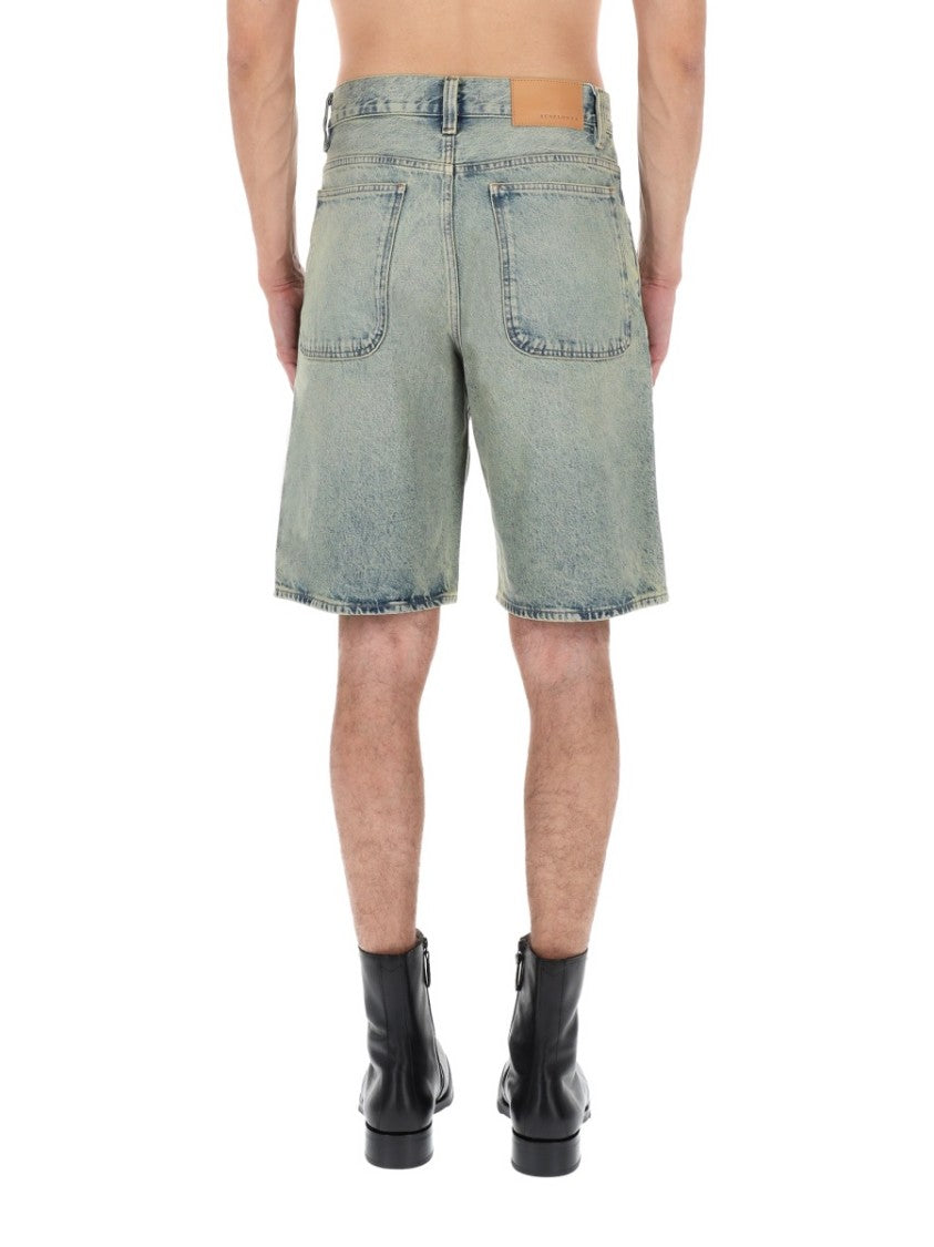 Sunflower Wide Fit Cotton Distressed Denim Shorts