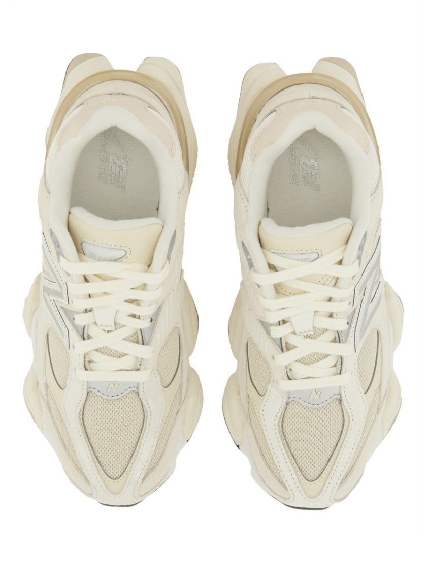 New Balance Chunky Leather Sneakers With Layered Design And Sculpted Sole