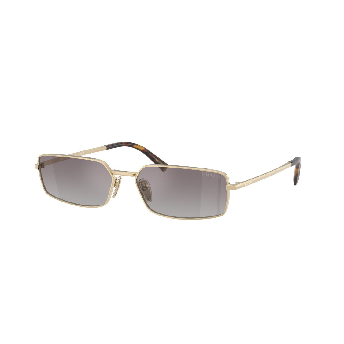 Prada 0Pr A60s Gradient Grey Rectangular Sunglasses