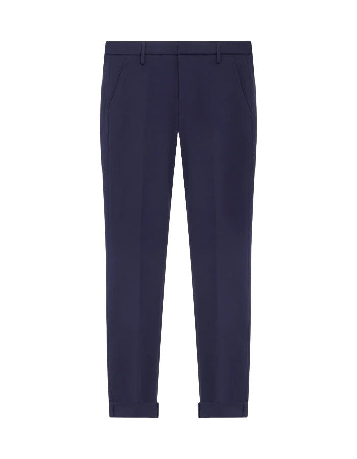 Dondup Blue Straight-Leg Five-Pocket Jeans