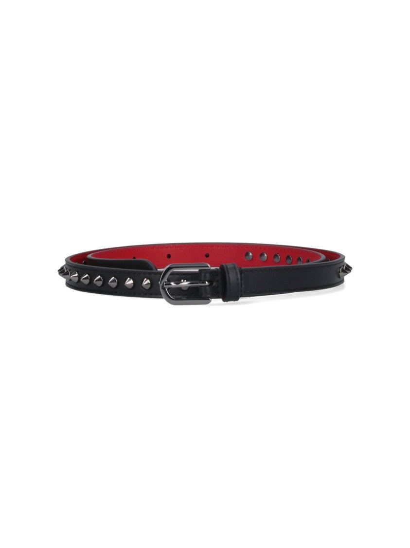 Christian Louboutin "Loubispikes" Belt – Black