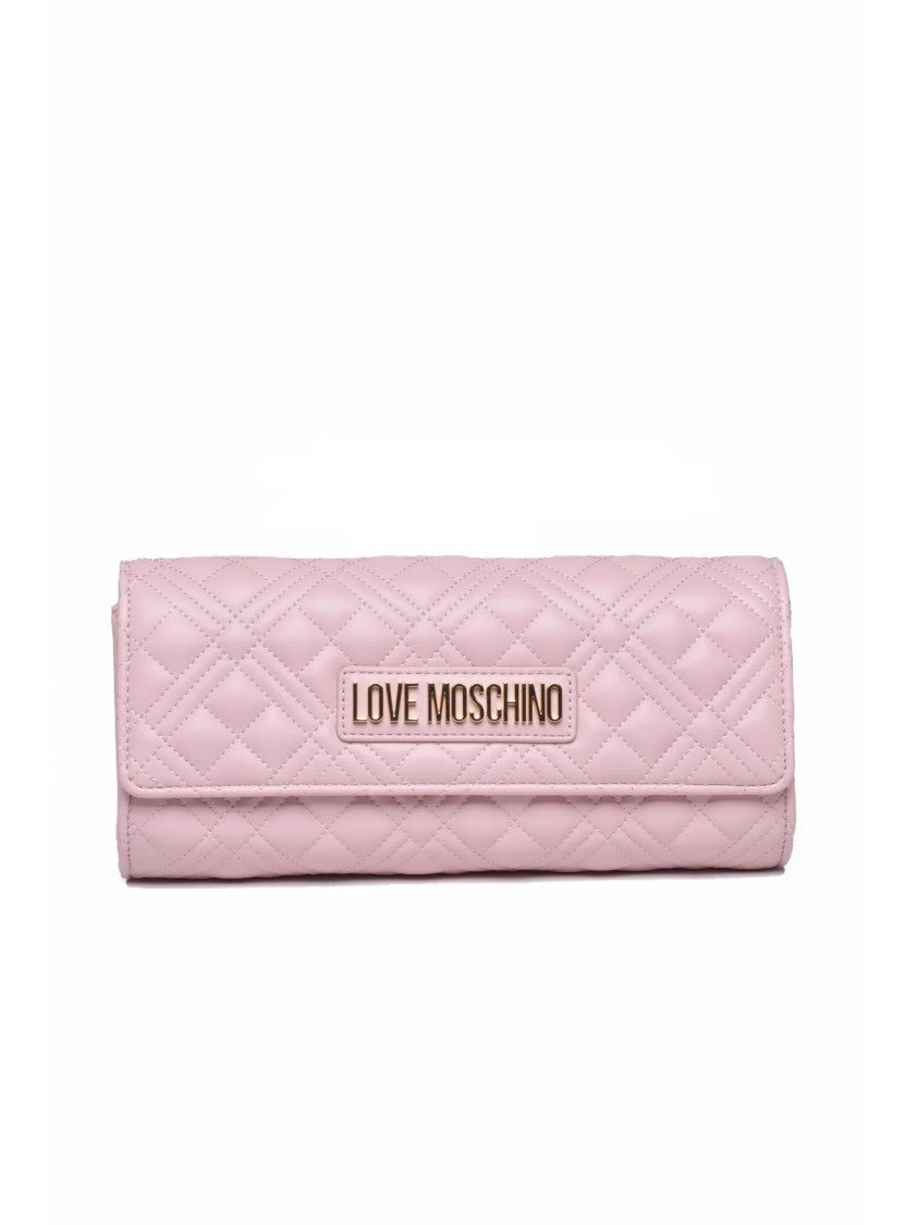 Love Moschino Pink Polyurethane Quilted Shoulder Bag