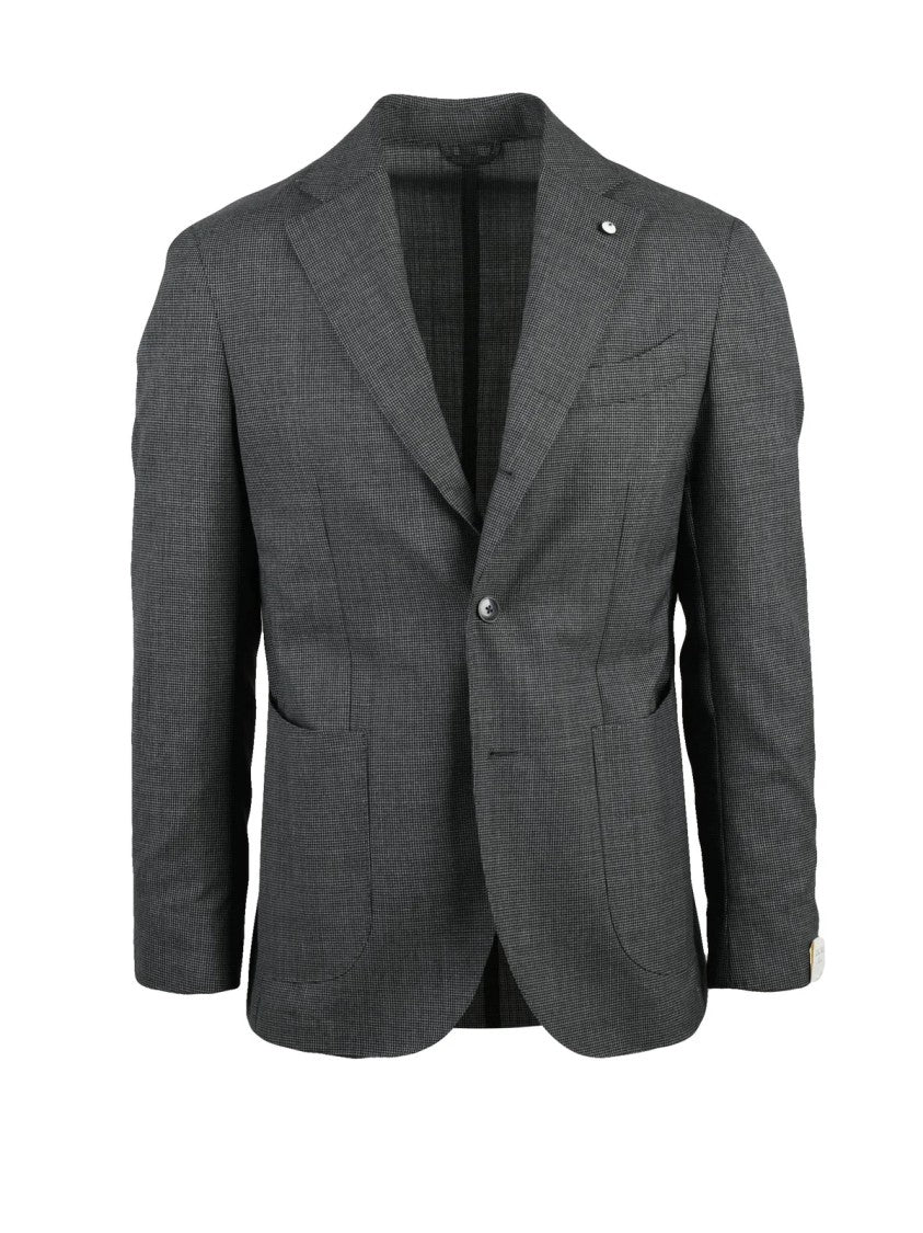 L.B.M. 1911 Grey Wool Rounded Jacket