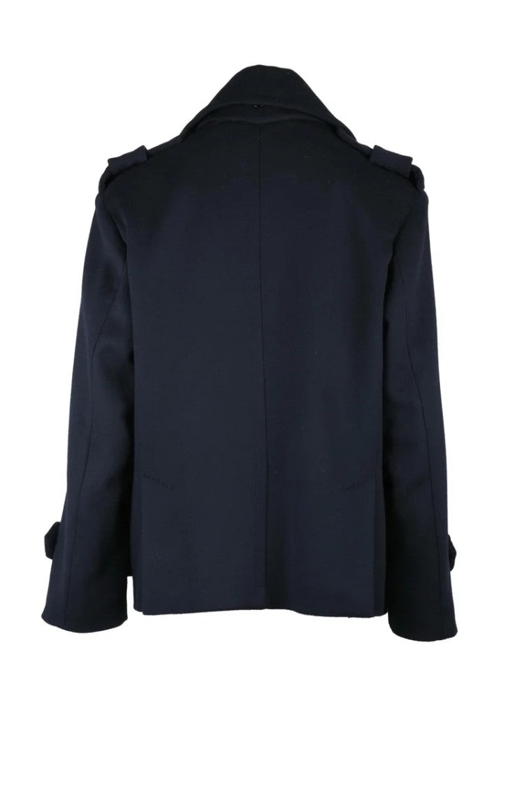Max Mara Laveno Double-Breasted Coat - Night Blue