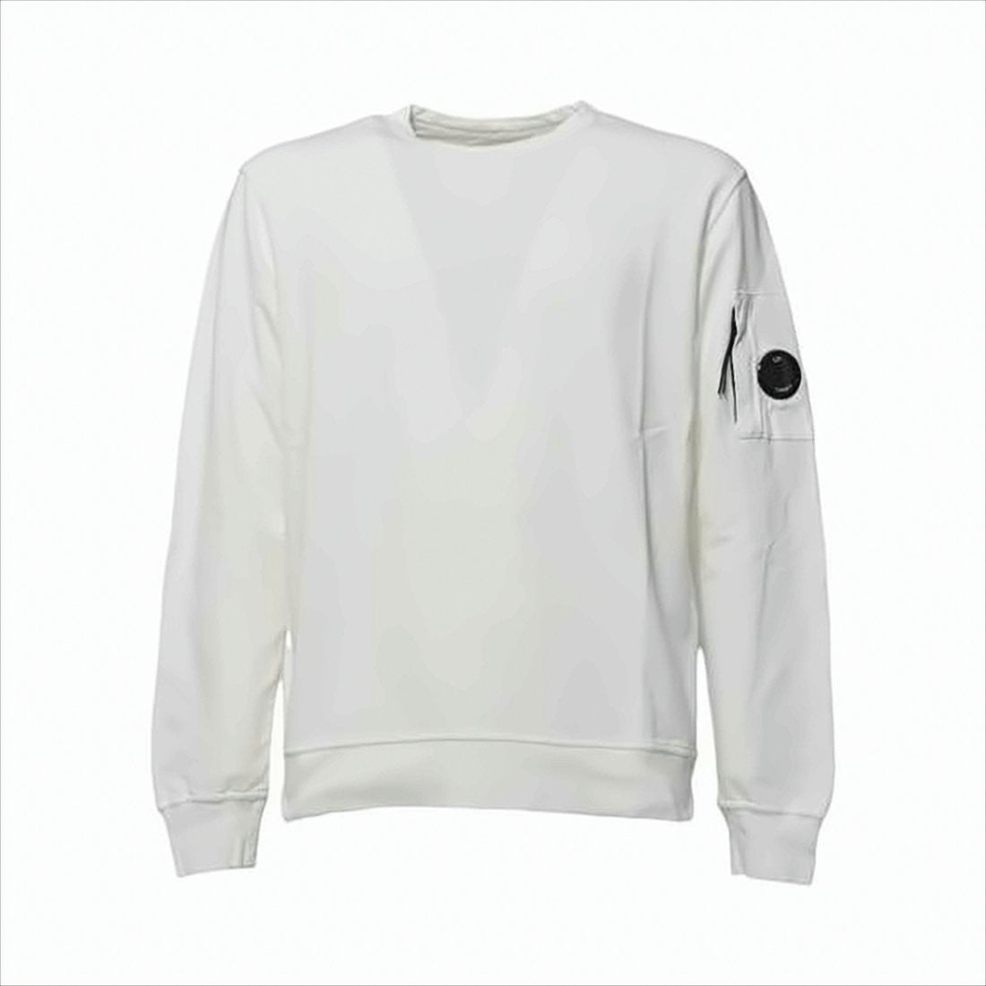 C.P. Company Long-Sleeve Cotton Crewneck T-Shirt With Zippered Pocket Detail