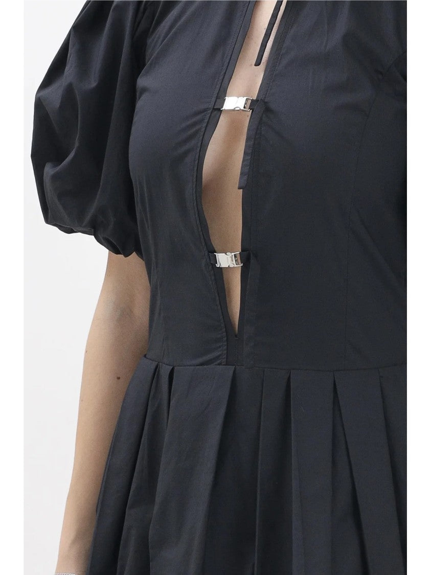 Pinko Black Oliver Cotton Balloon Dress
