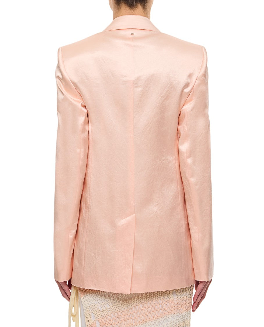 Sportmax Single-Breasted Tailored Jacket With Notched Lapel And Flap Pockets