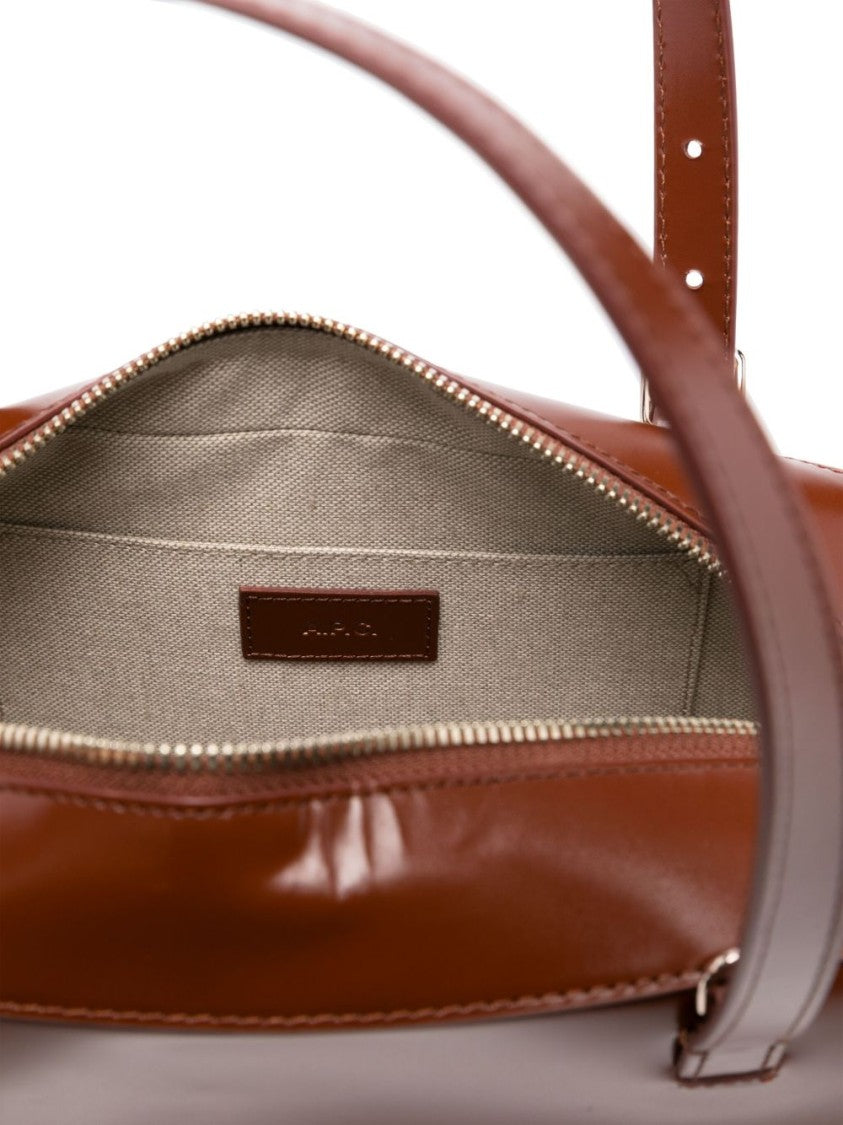A.P.C. Structured Shoulder Bag With Top Zip Closure
