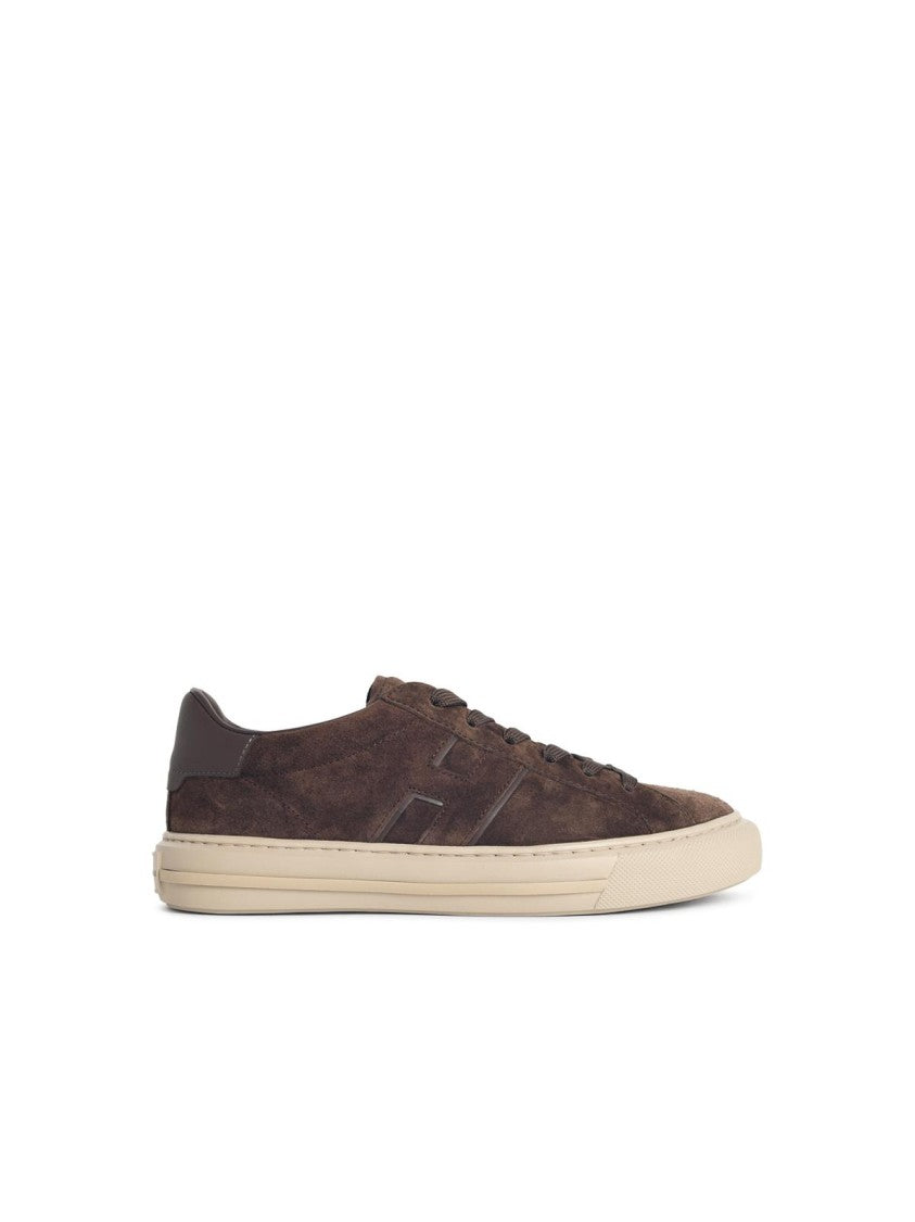 Hogan H691' Brown Suede Sneakers