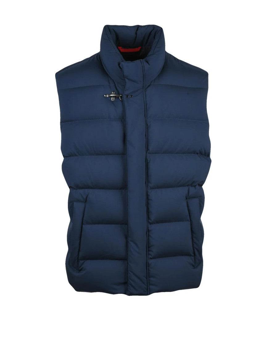 Fay Blue Quilted Down-Filled Polyester Vest
