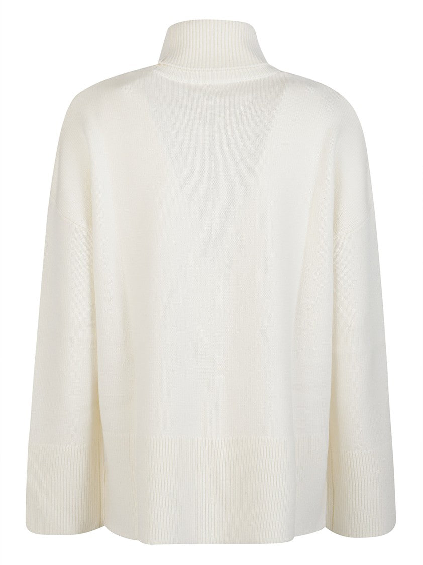 P.A.R.O.S.H. Loira Relaxed Wool-Cashmere Turtleneck Sweater