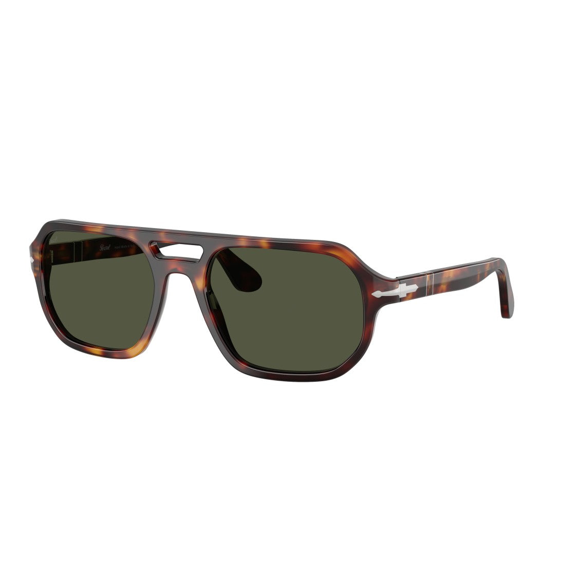 Persol 0Po3393s Aviator-Inspired Tortoiseshell Sunglasses With Keyhole Bridge