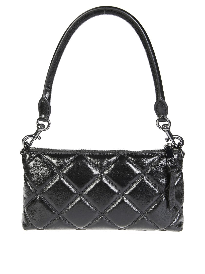 Marc Jacobs Quilted Rectangular Handbag With Buckle Detail