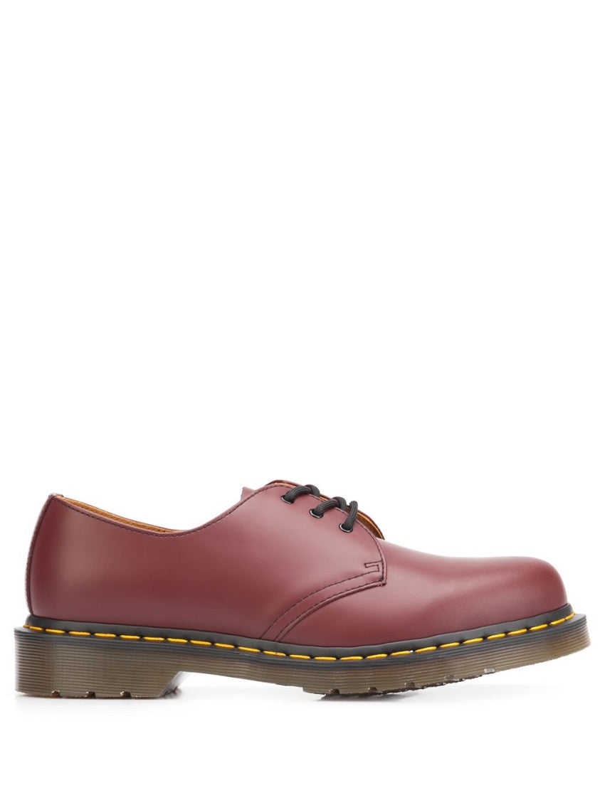 Dr. Martens Classic Lace-Up Red Leather Low-Cut Sneakers