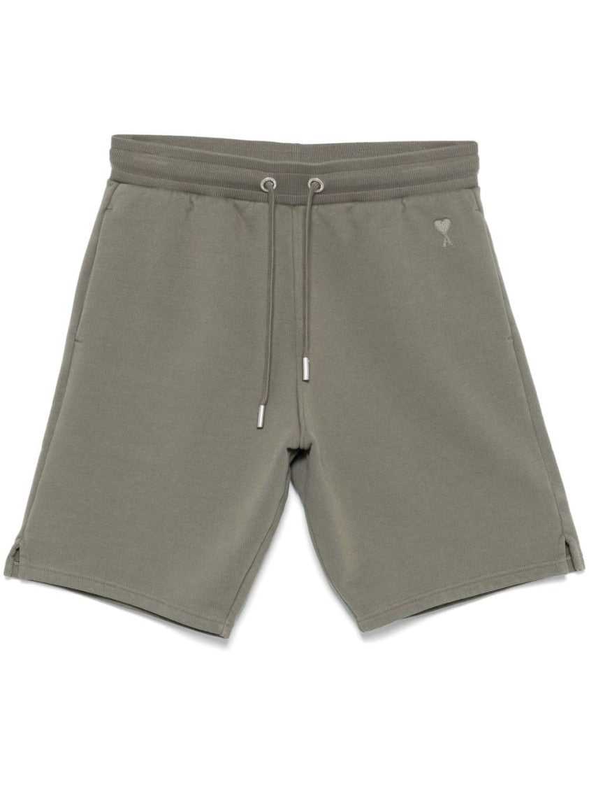 Ami Paris Nickel Grey Shorts