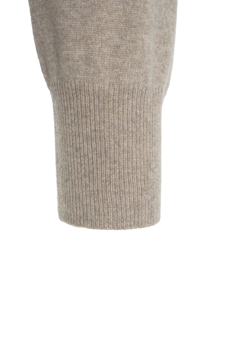 Soft Goat Cashmere Zip-Up Sweatshirt