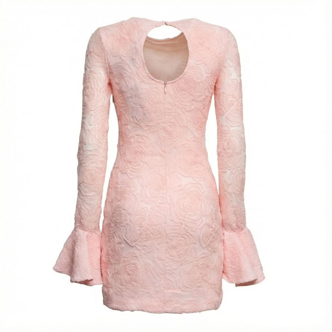 Rotate Rosana Floral Jacquard Polyester Blend Mini Dress