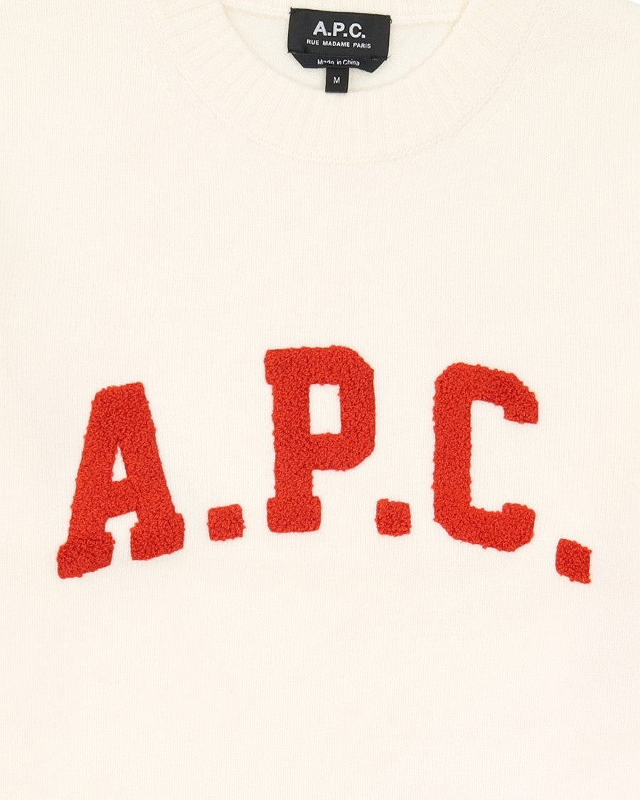 A.P.C. Merino Wool Sweater With Varsity Logo