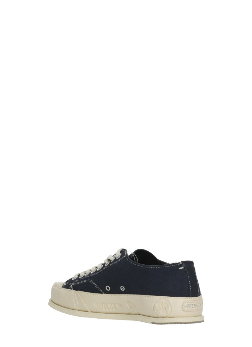 Prmt Blue Vince 015 Leather Sneakers