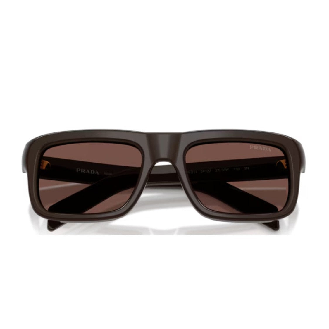 Prada Cigar Acetate Rectangular Sunglasses