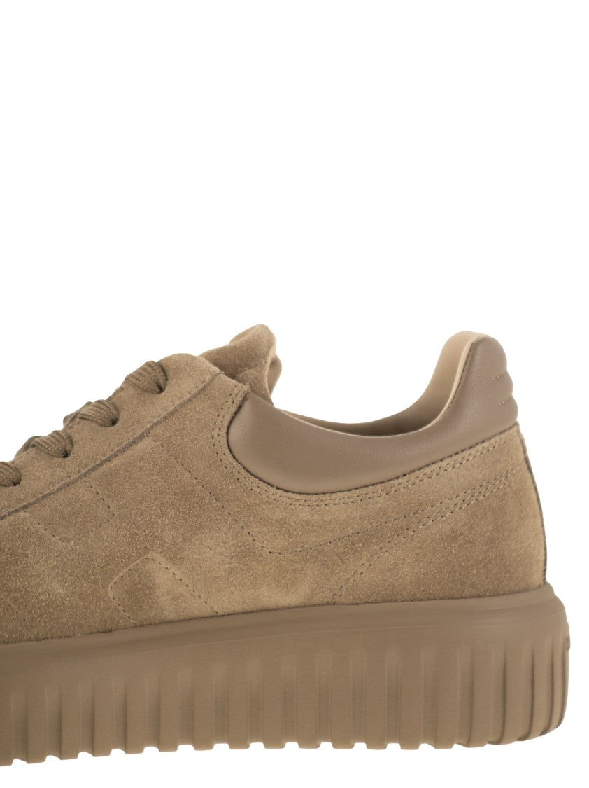 Hogan H-Stripes Suede Trainers