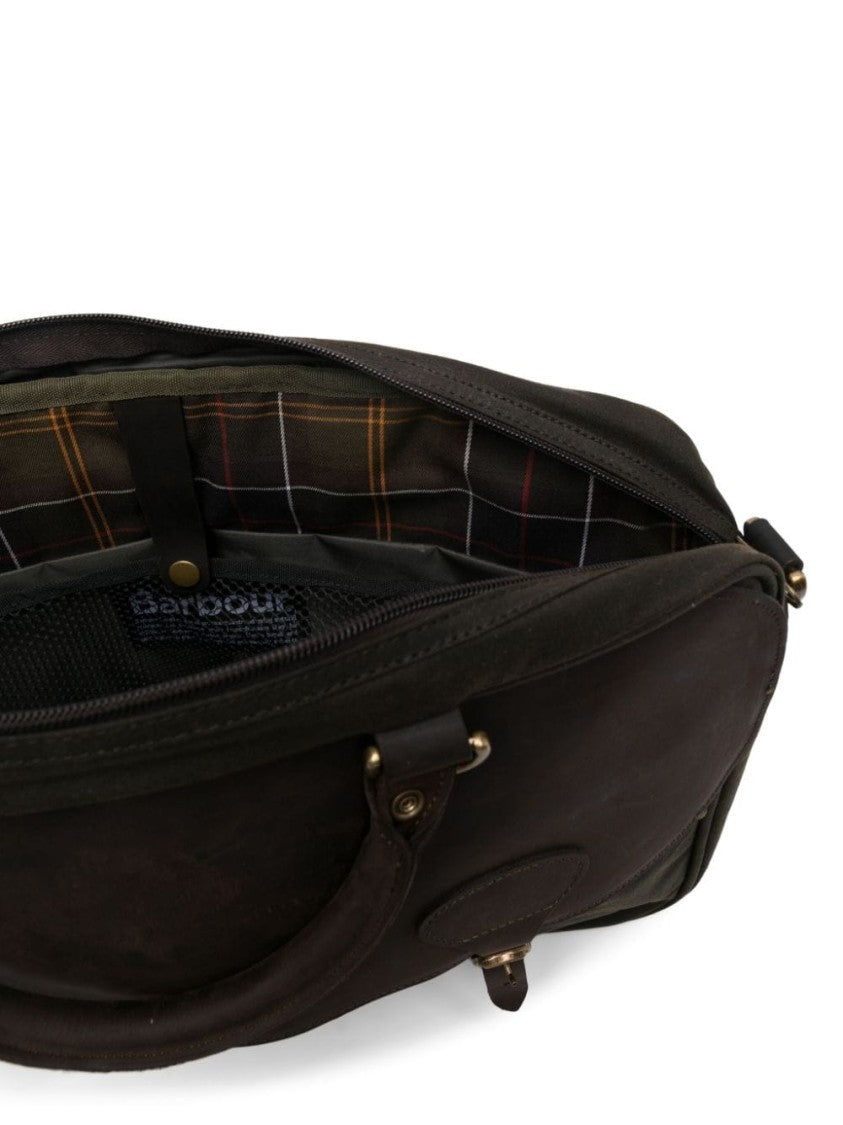 Barbour Wax-Coated Leather Briefcase