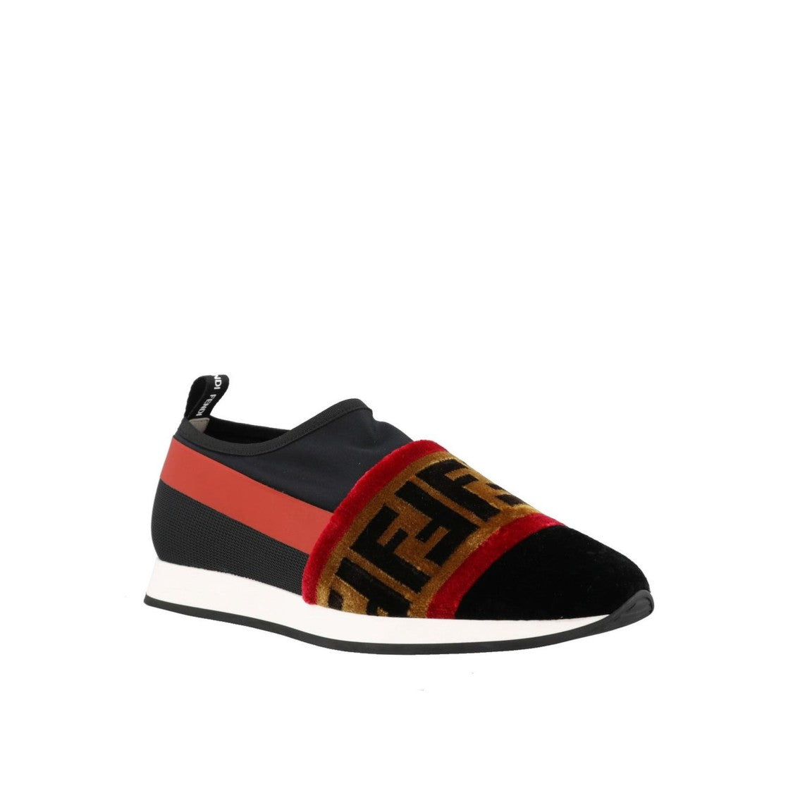 Fendi Slip-On Sneakers With Iconic Ff Logo Detail
