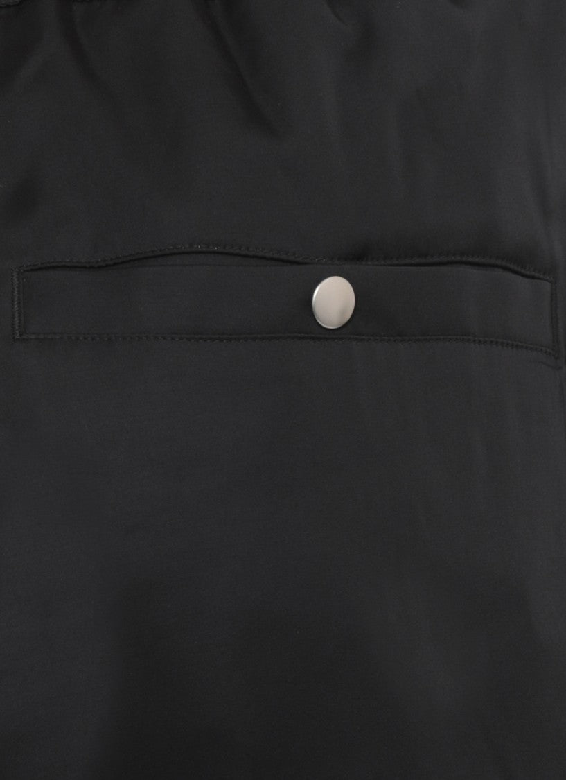 Rick Owens Soft Trousers With Elastic Waistband And Zippered Hems