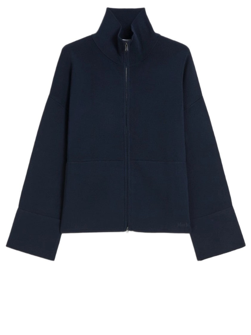 Max Mara Boxy Wool Interlock Cardigan Jacket