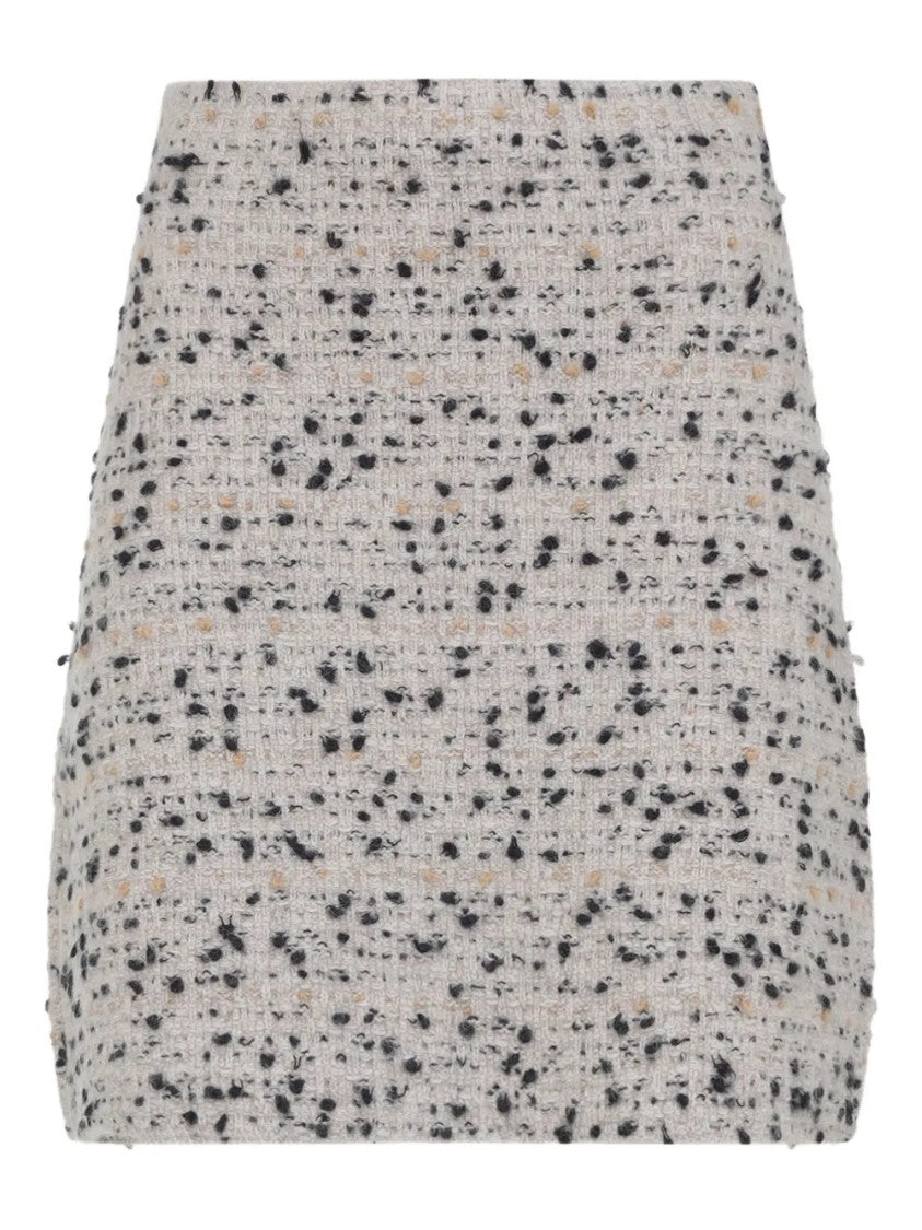 Fabiana Filippi Textured Tweed Mini Skirt With Nubby Finish