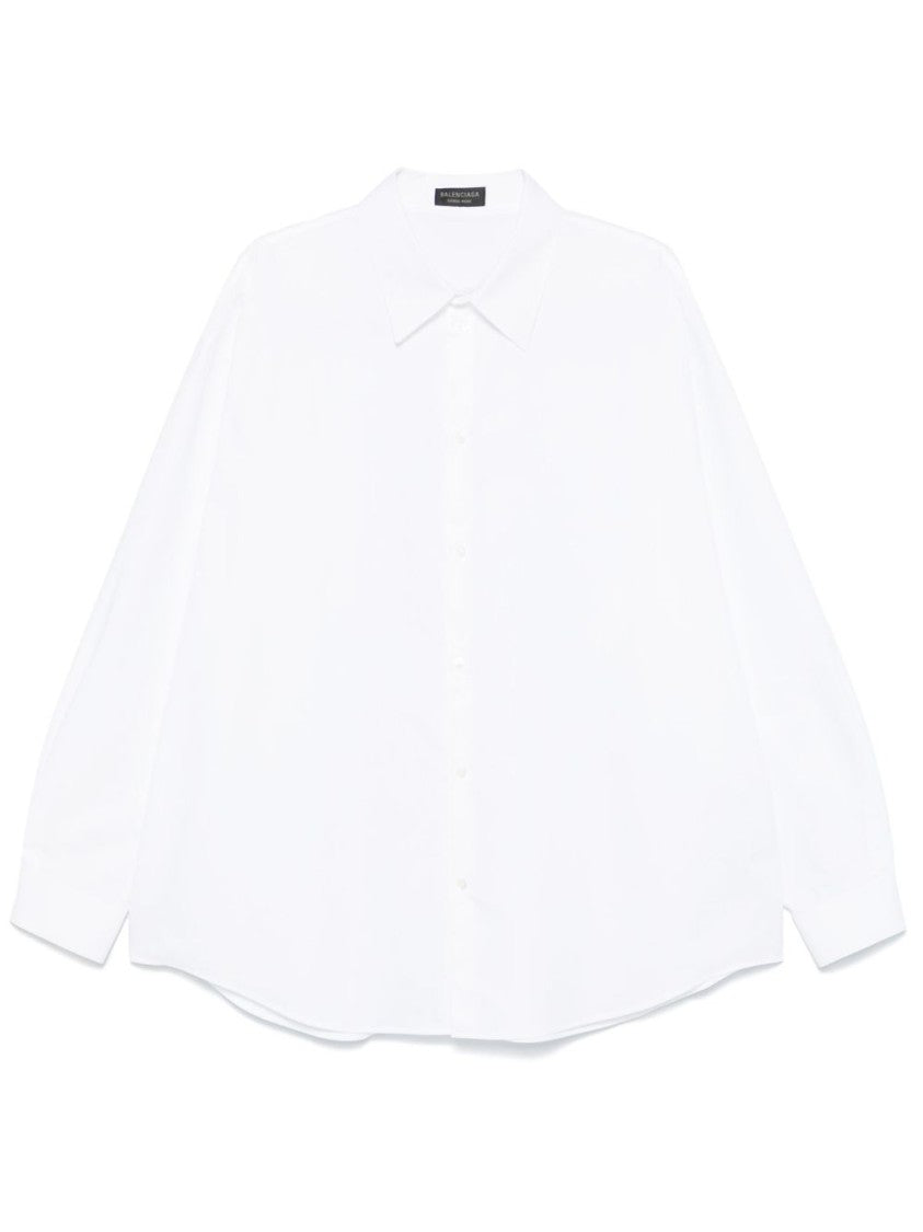 Balenciaga White Cotton Poplin Shirt