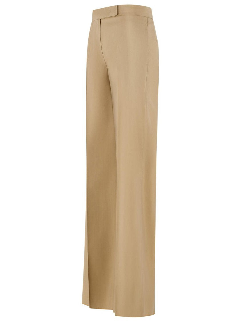 Max Mara 'Bronte' Beige Virgin Wool Blend Pants