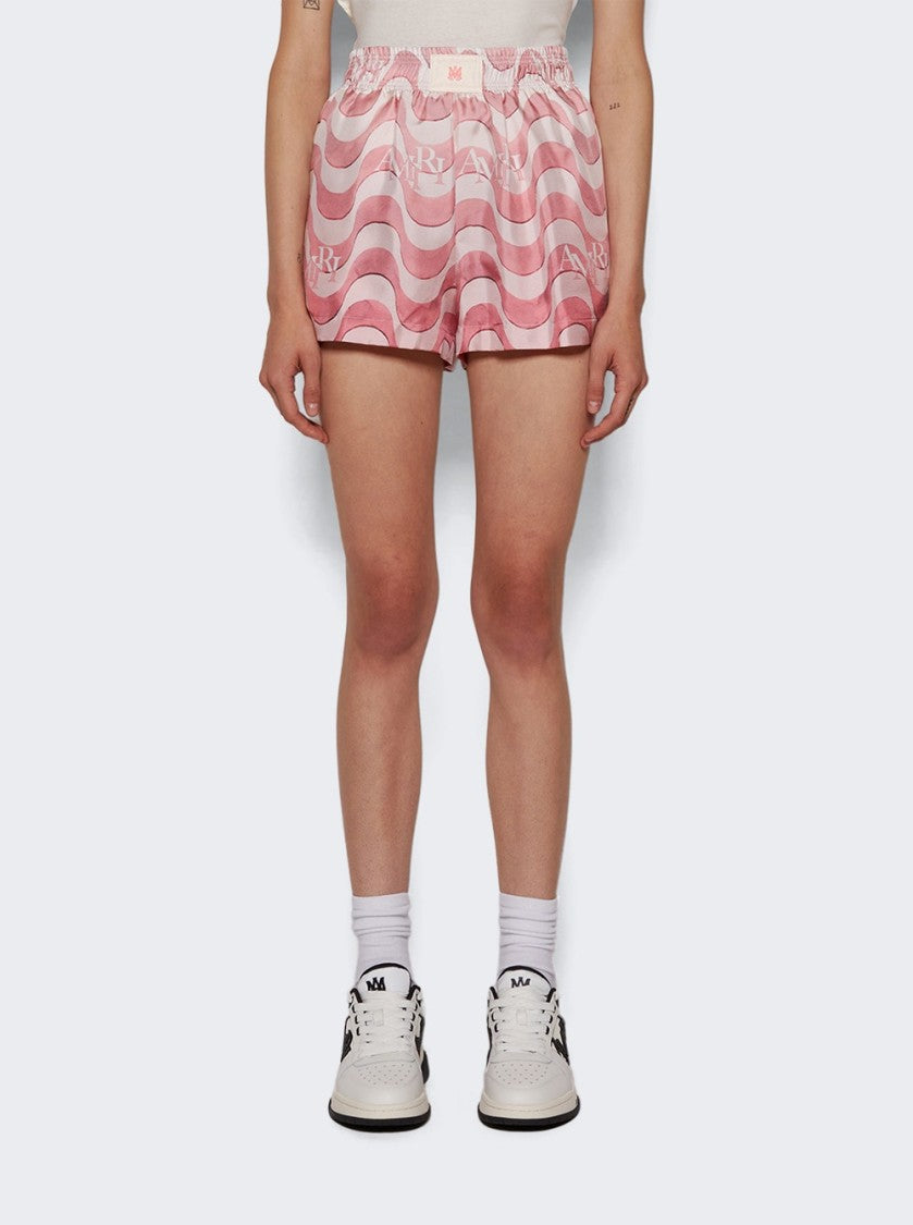 Amiri Staggered Wave Shorts Flamingo Pink