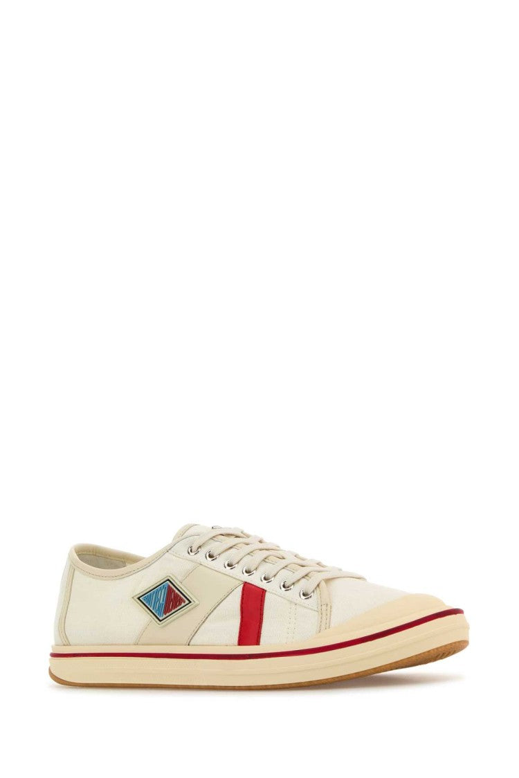 Bottega Veneta Ivory Canvas Eliot Sneakers
