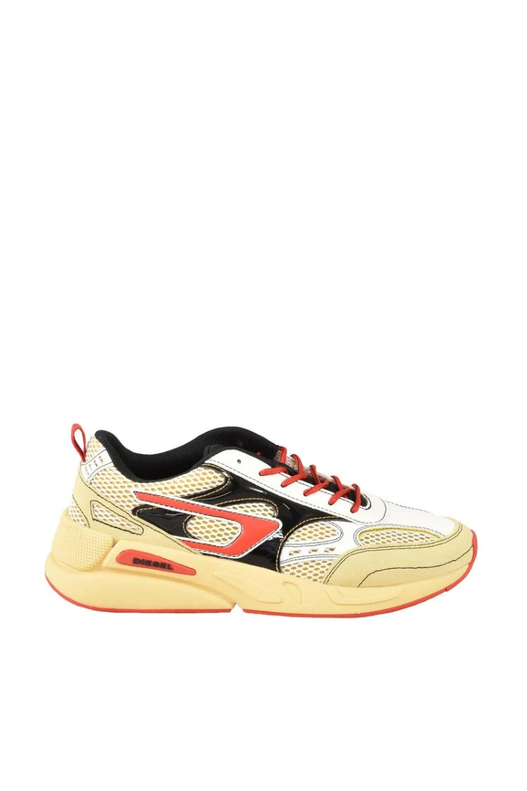 Diesel White Sporty Rubber Sneakers