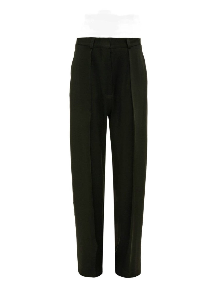 Victoria Beckham Tailored Black Trousers With High Waist