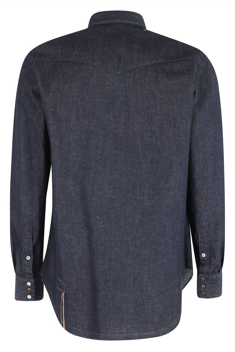 Fortela Classic Denim Shirt With Flap Pockets