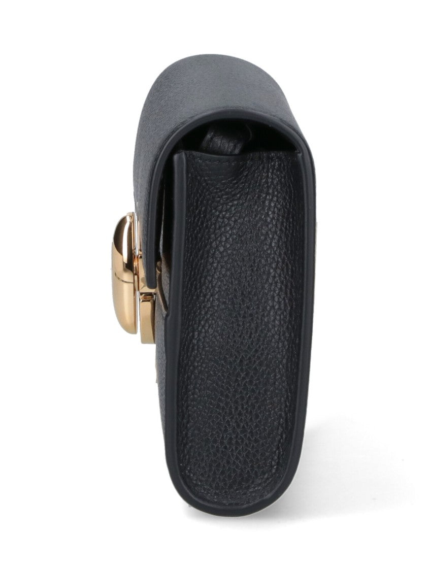 Savette Textured Hammered Calfskin Leather Mini Shoulder Bag