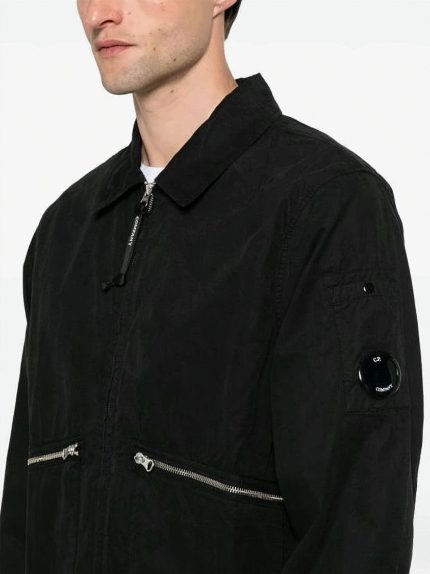 C.P. Company Black Minimalist Lens Detail Cotton Jacket