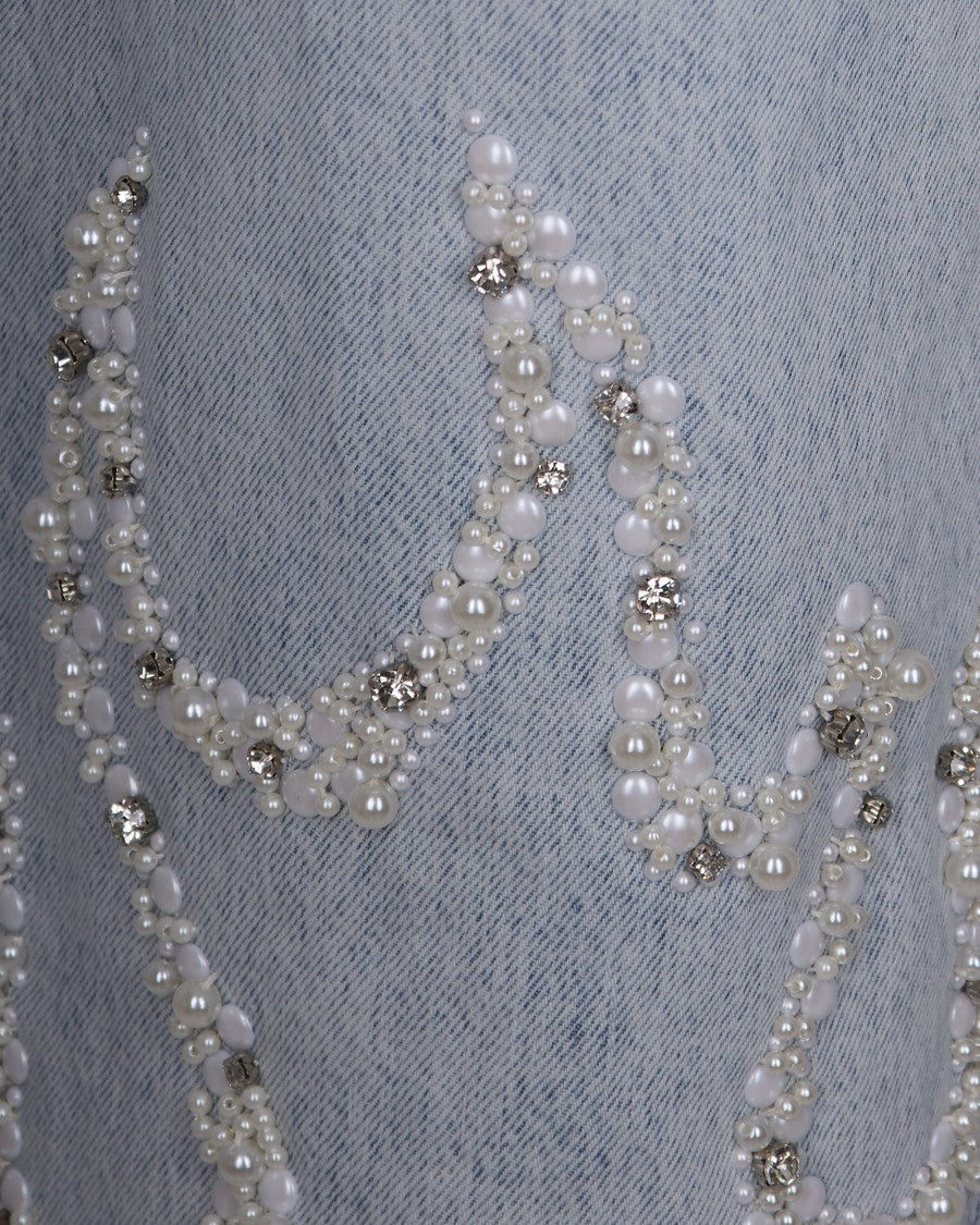 Barrow Light Denim Jeans With Flame