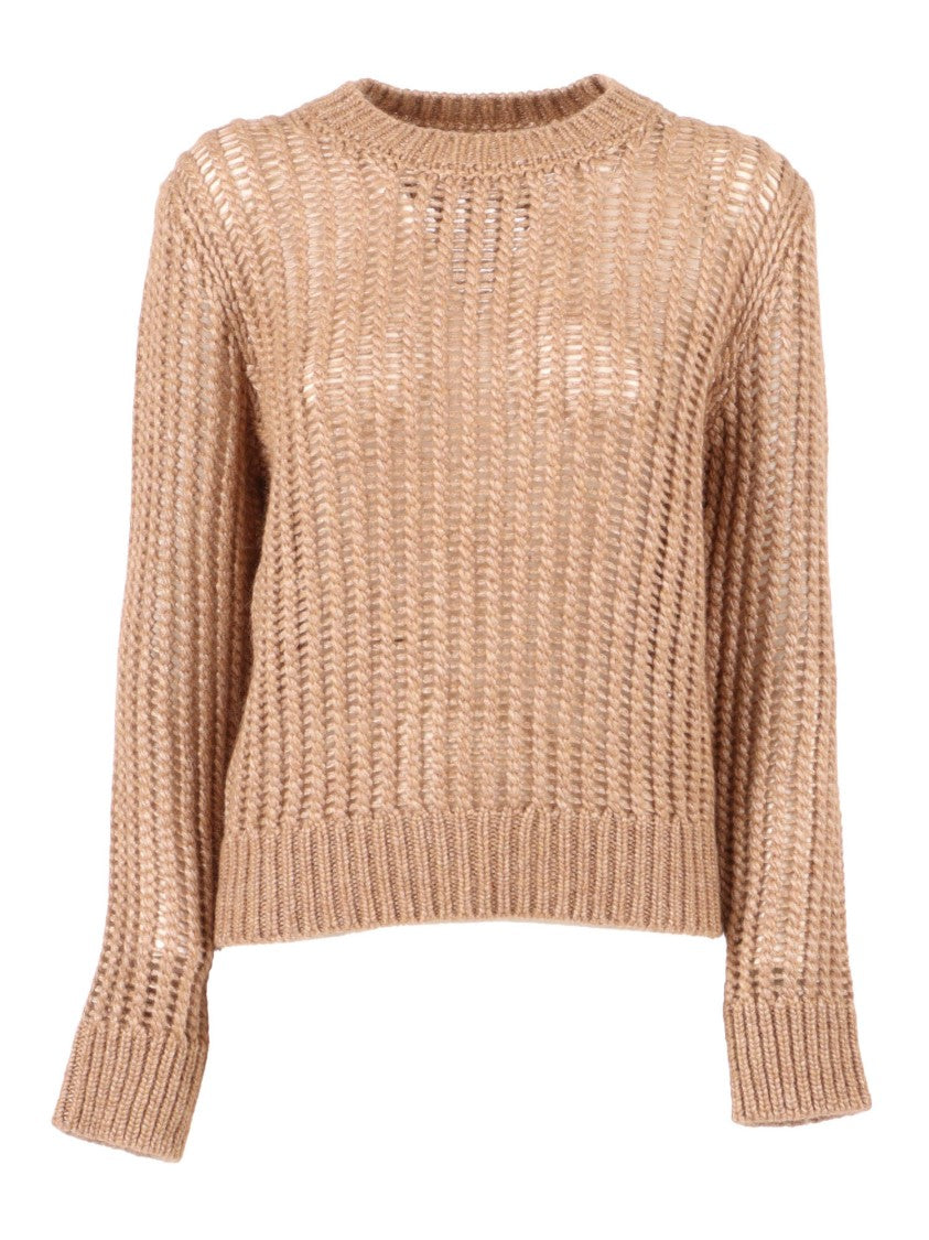 Peserico Soft Knit Sweater With Round Neckline And Loose Fit