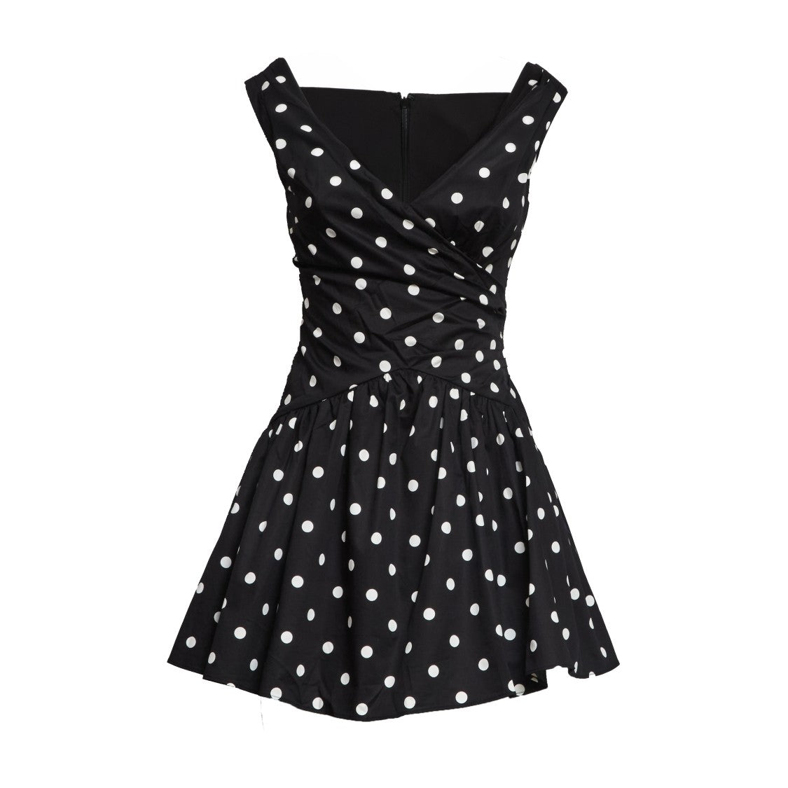 Self-Portrait Black Polka Dot Mini Dress