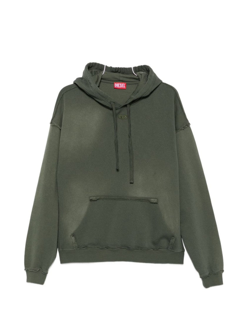 Diesel Hooded Relaxed-Fit Sweater - Green