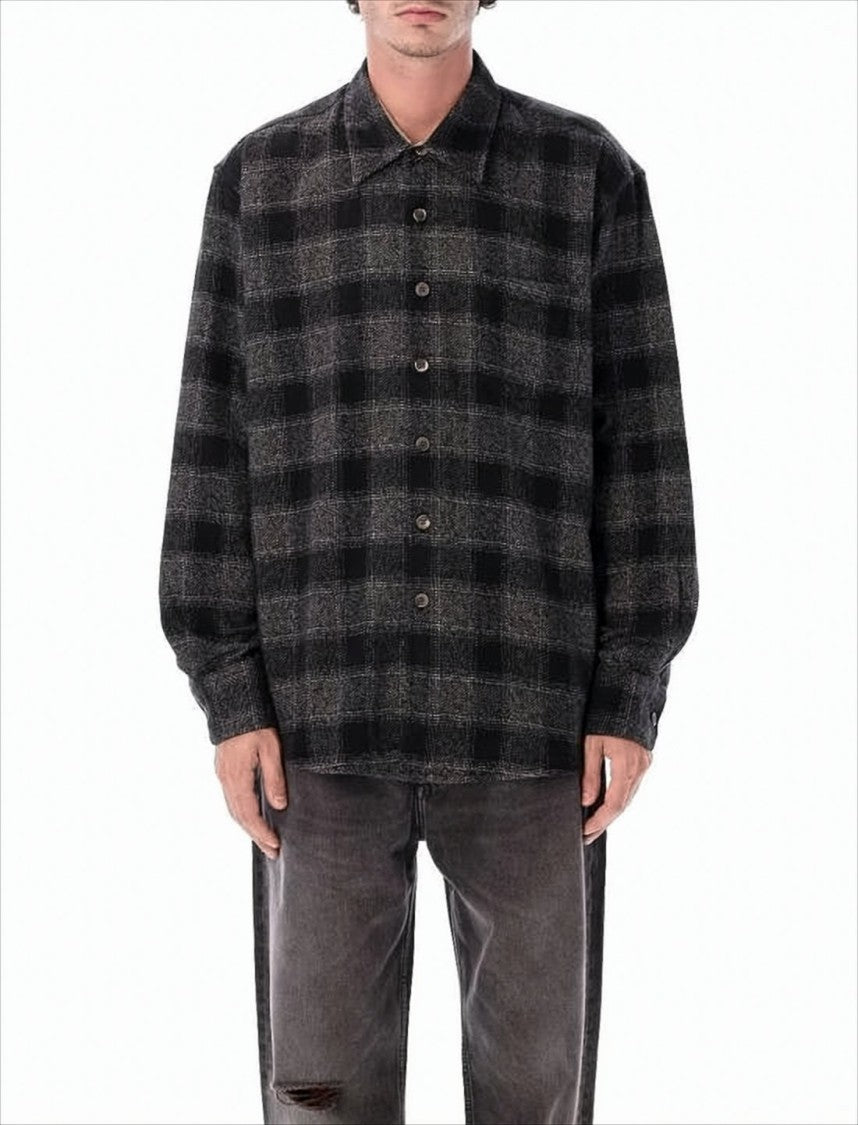 Our Legacy Relaxed Fit Checkered Long-Sleeve Shirt